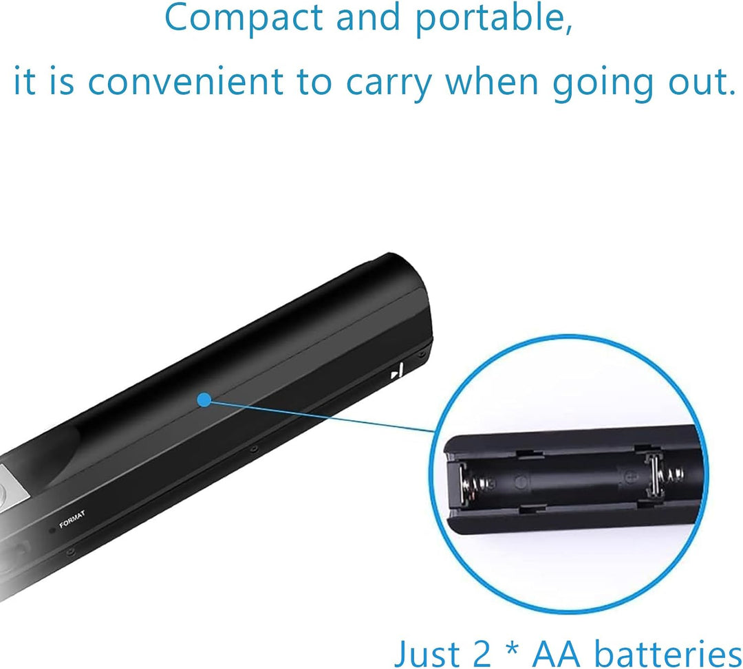 Tragbarer Dokumentenscanner, Mini-Fotoscanner, 900 DPI, Farbscanner, A4, hohe Geschwindigkeit, USB-a
