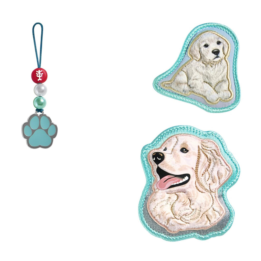 Step by Step Magic Mags „Dog Basty“, 3-teilig, 2 Magnet-Applikationen und 1 Anhänger, Hunde-Design,