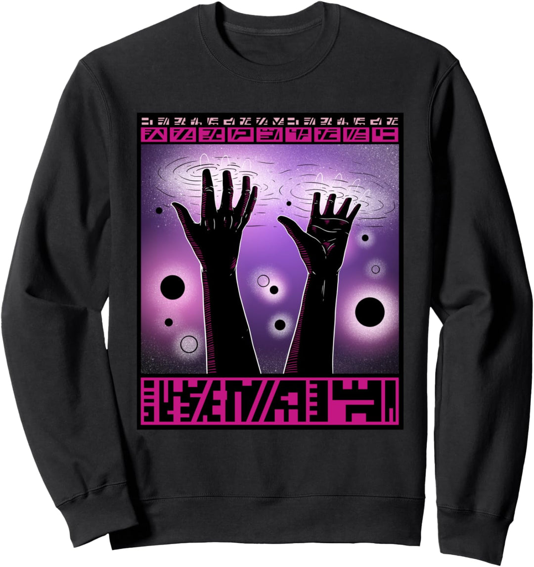 Cosmic Fantasy Hand Alien Planet Space Galaxy Universum Sweatshirt