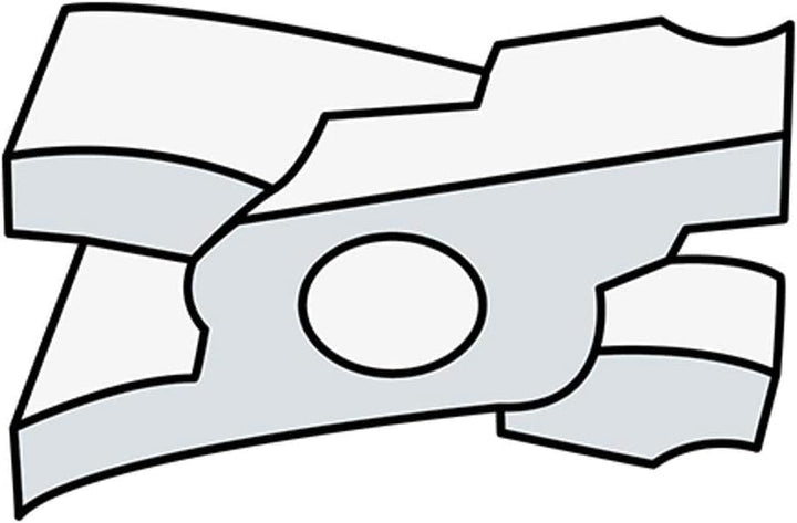 Stubai Deckzange gerade, mit eingelegtem Gewerbe in Nirolook 140mm - 282364NR