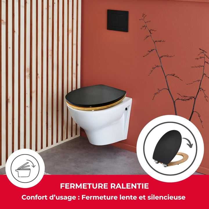 Wirquin 20722708 Casual Line Diplomat Deckel, Schwarz Bambus Holz, Holz