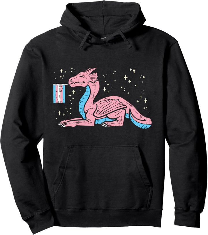 Chinese Dragon Transexual Flag Transsexual Trans Pride LGBT Pullover Hoodie