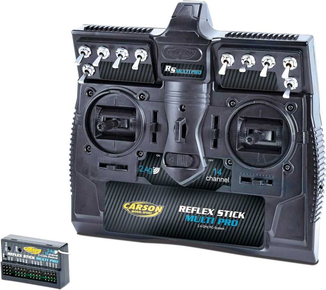 Carson 500501003 Modellsport Reflex Stick Multi PRO Hand-Fernsteuerung 2,4GHz Anzahl Kanaele: 14 ink