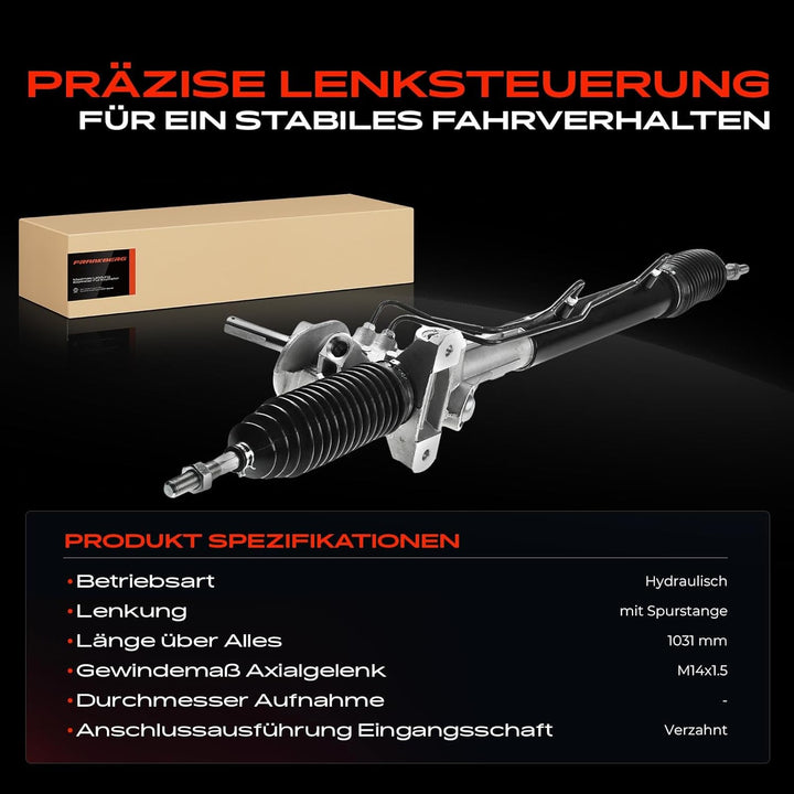 Frankberg Lenkgetriebe Servolenkgetriebe Hydraulisch für Linkslenker Kompatibel mit Galaxy WGR 1.9L-