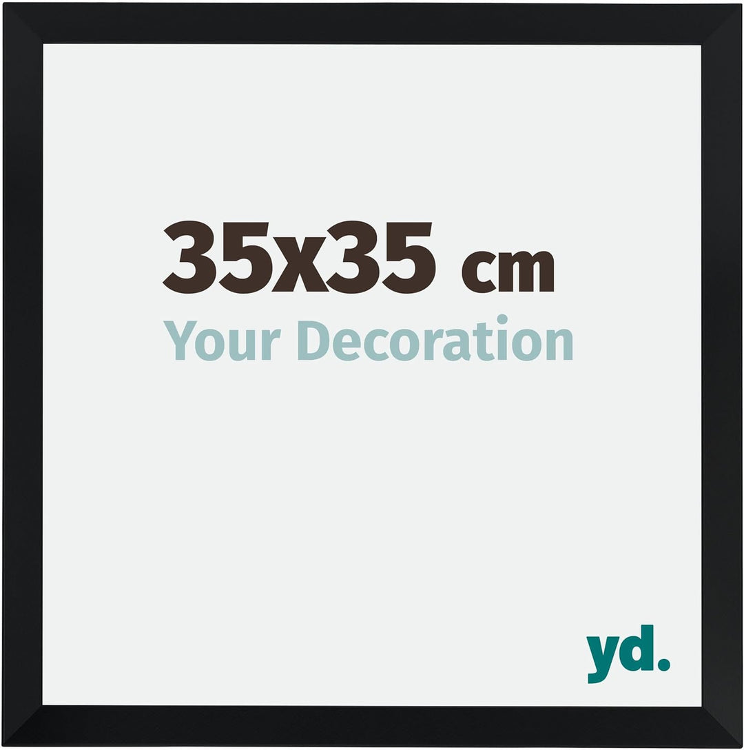 yd. Your Decoration - Bilderrahmen 35,00x35,00 cm - Bilderrahmen aus MDF mit Acrylglas - Antireflex