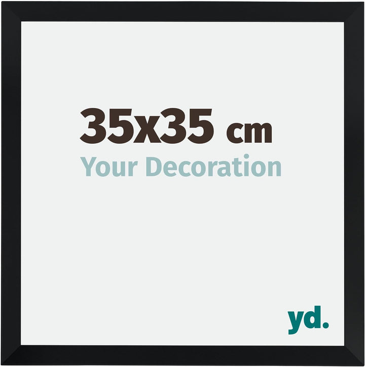 yd. Your Decoration - Bilderrahmen 35,00x35,00 cm - Bilderrahmen aus MDF mit Acrylglas - Antireflex