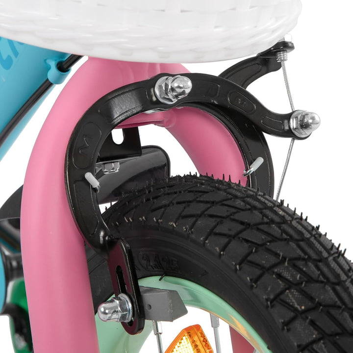 STITCH Macaron 12/14/16/18 Zoll Kinderfahrrad für 2-9 jährige Mädchen & Jungen, 12/14/16/18 Zoll Mäd