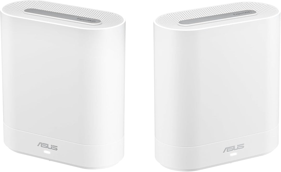 ASUS ExpertWiFi EBM68 2er Set Tri-Band WiFi 6 Mesh WiFi System (bis zu 5 SSIDs, benutzerdefiniertes
