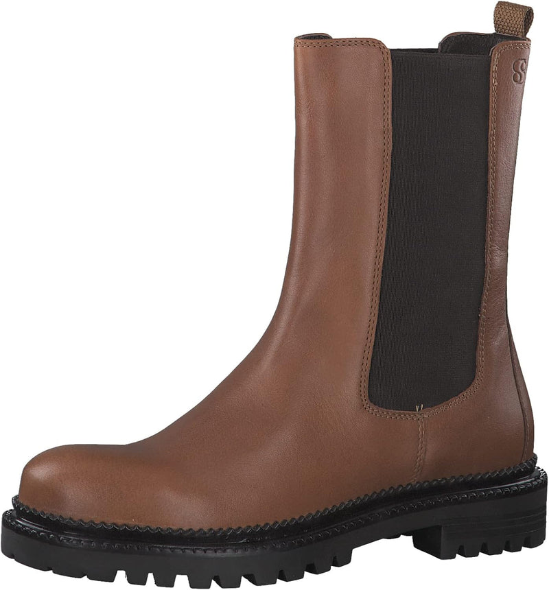 s.Oliver Damen 5-5-25400-29 Chelsea-Stiefel 37 EU Cognac, 37 EU Cognac