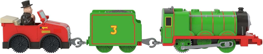 Thomas & Friends Fisher-Price Henry with Winston and Sir Topham Hatt, Motorized Toy Train for Presch