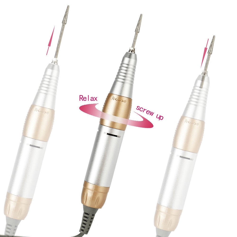 Layhou 6 in 1 Nagelfräser 35000 U/Min Professionell Elektrische Nagelfräser,Geräuscharmer Nagelfräse