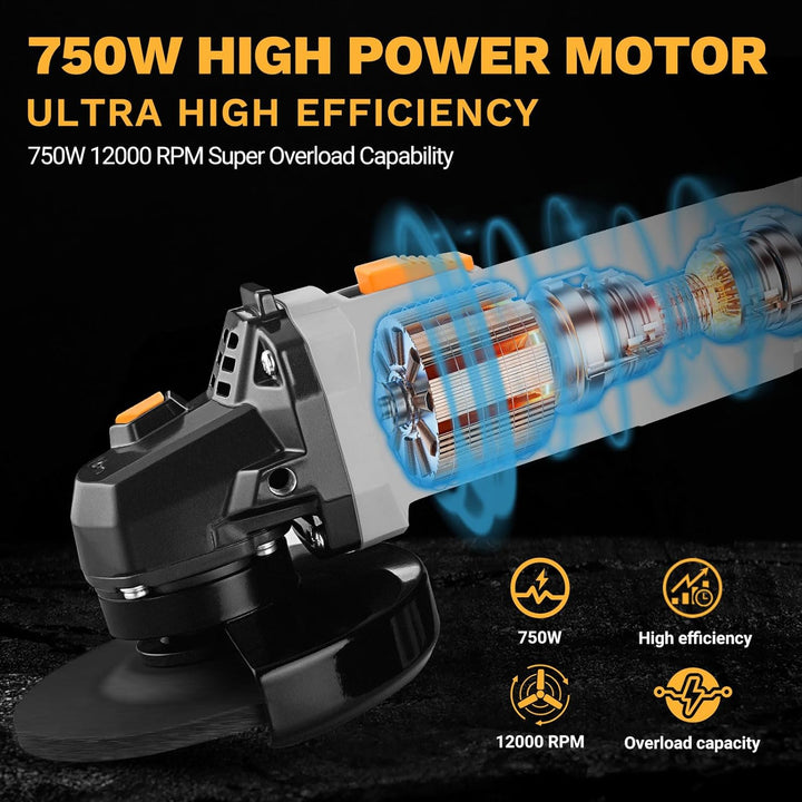 Winkelschleifer: DEKOPRO 115mm 750W Corded Electric Trennschleifer für Schneiden,Polieren und Schlei