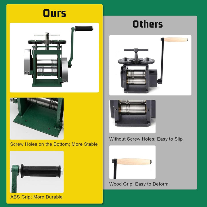 Schmuck Tablettierungs Kombinationswalzwerk 85mm Manuelle Walzwerk Kombination Manuell Tablettierung