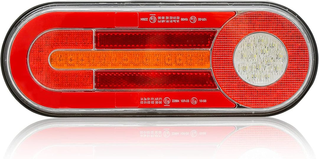 D-TECH 2Pcs LED-Anhänger Rücklicht, Bremslicht, Rückfahrnebelscheinwerfer, Neon-Effekt Rücklicht, dy