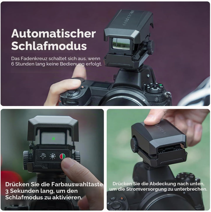 TTARTISAN Kamera Dot Sight für Telefotografie geringes Gewicht mit Kaltschuhhalterung (ohne CR2032-B