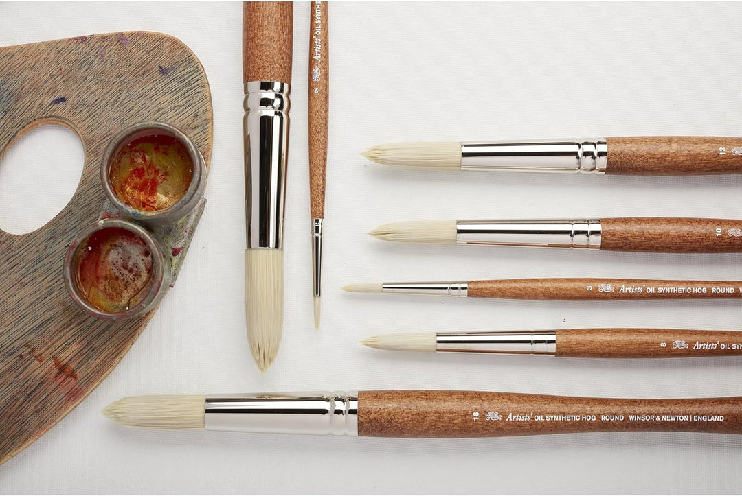 Winsor &amp; Newton 5010619 synthetischer Künstler Ölpinsel mit hoher Elastizität &amp; Lebensdauer, ergonom
