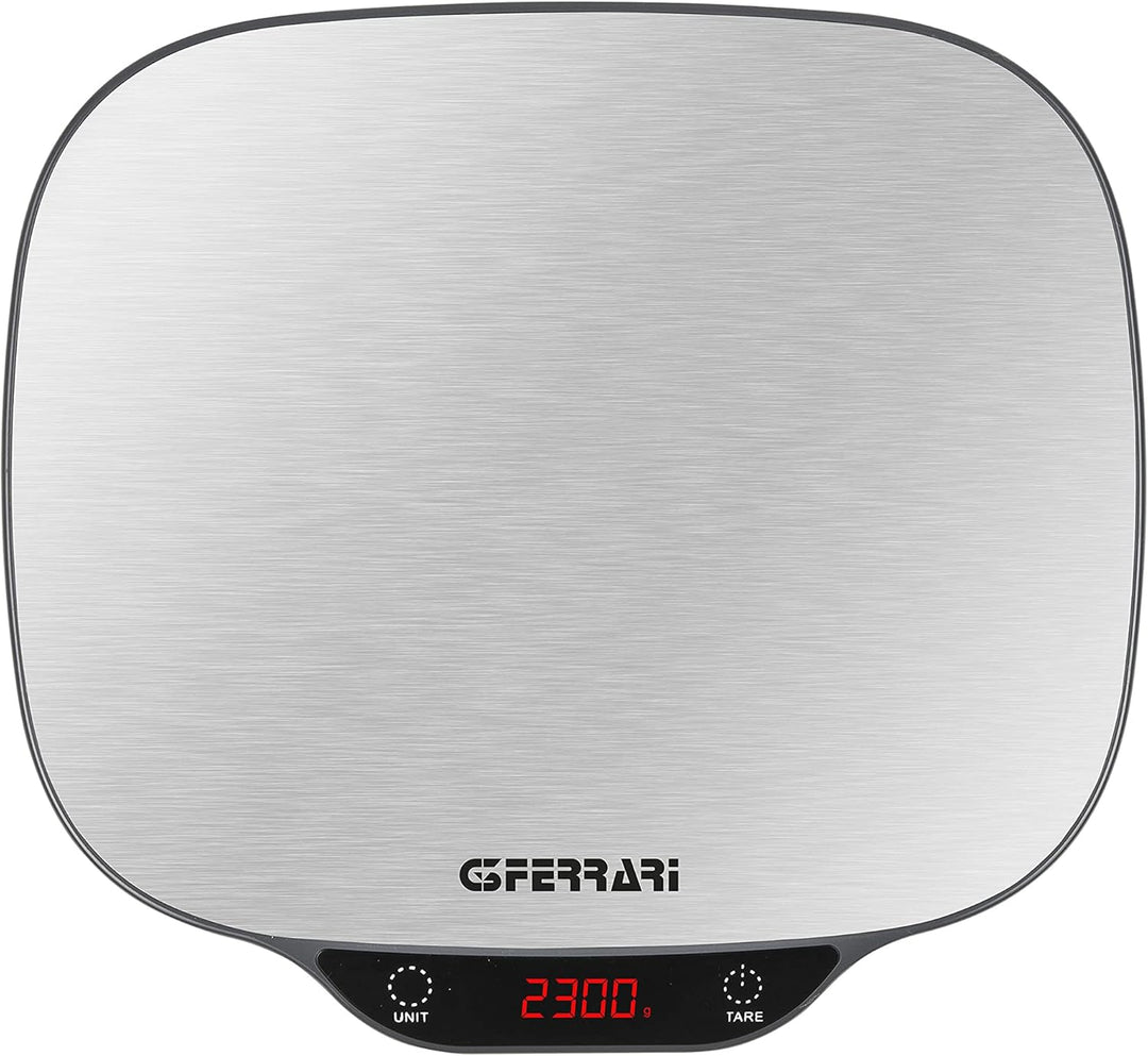 G3 Ferrari G20096 Patty Elektronische Küchenwaage, XXL-Maxiformat, Hochhelligkeits-Display, 1 g/5 kg