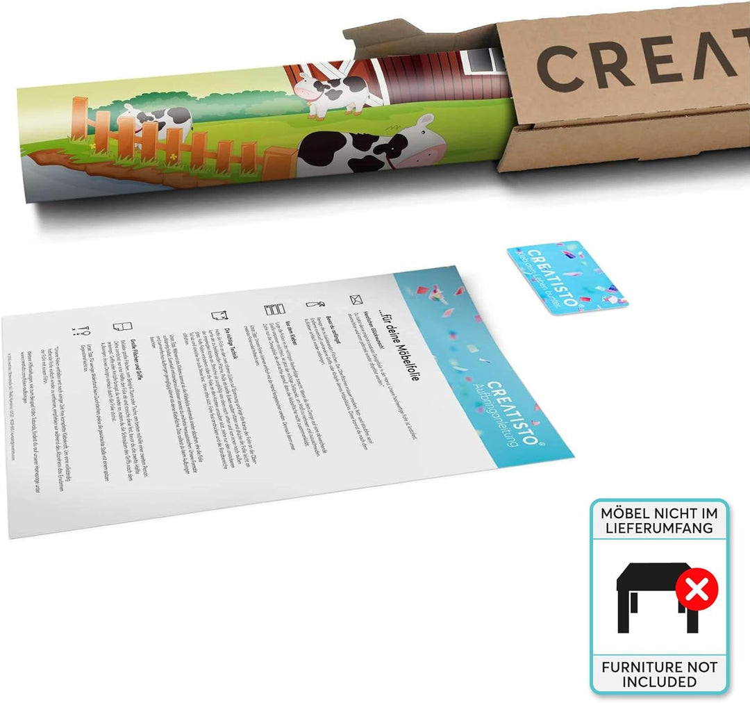 Möbelfolie für Kinder - passend für IKEA Lack Tisch 90x55 cm I Tolle Möbeldeko für Kinderzimmer Deko