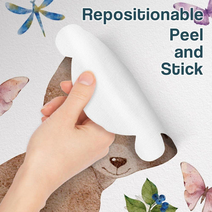 kina - R00358 Baby Wandaufkleber Ökologische und hypoallergene Weicher repositionierbarer Stoffeffek