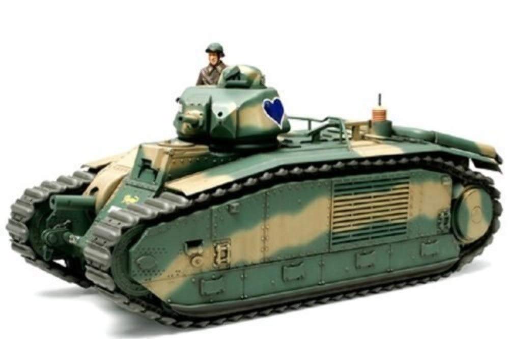 Tamiya 300035282-1:35 WWII Französische Kampfpanzer B1 bis (1), grün