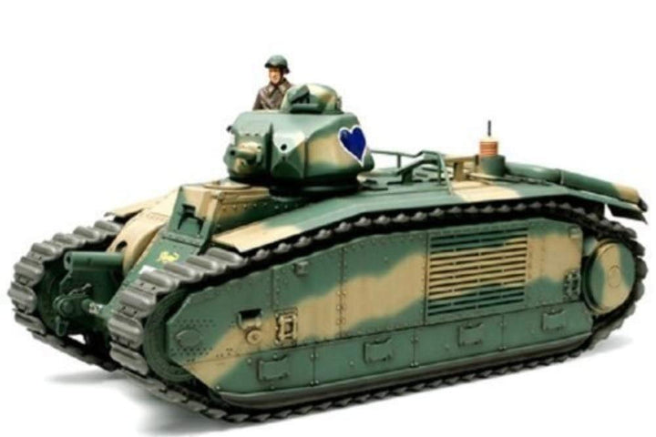 Tamiya 300035282-1:35 WWII Französische Kampfpanzer B1 bis (1), grün