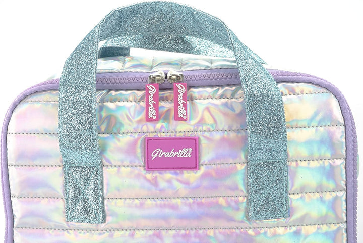 Girabrilla -19002 Schulrucksack für Kinder mit weichem Bezug, weich, schillernd und mit reversiblen