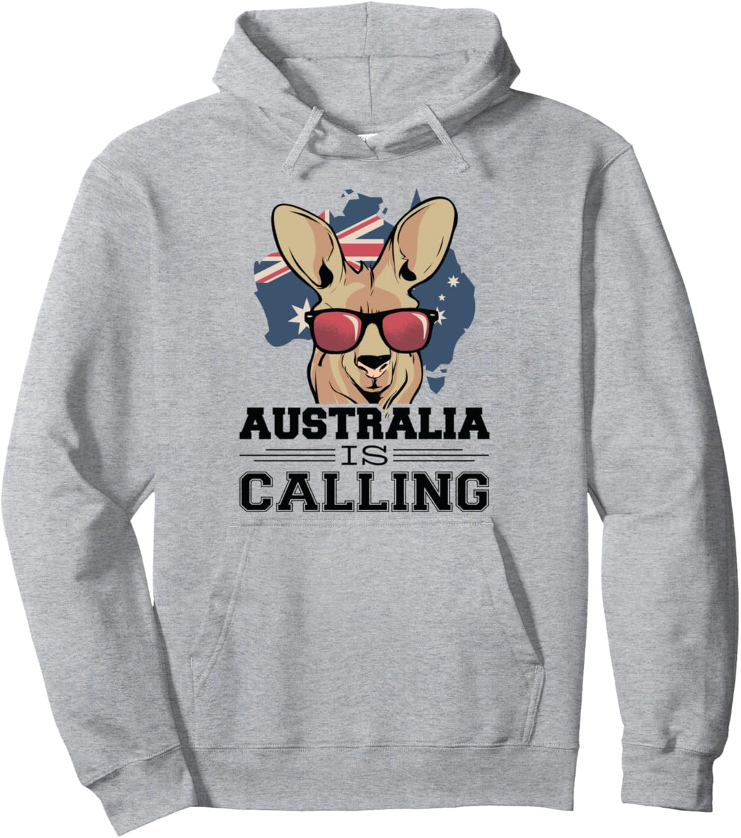 Australia Is Calling Australien Känguru Pullover Hoodie
