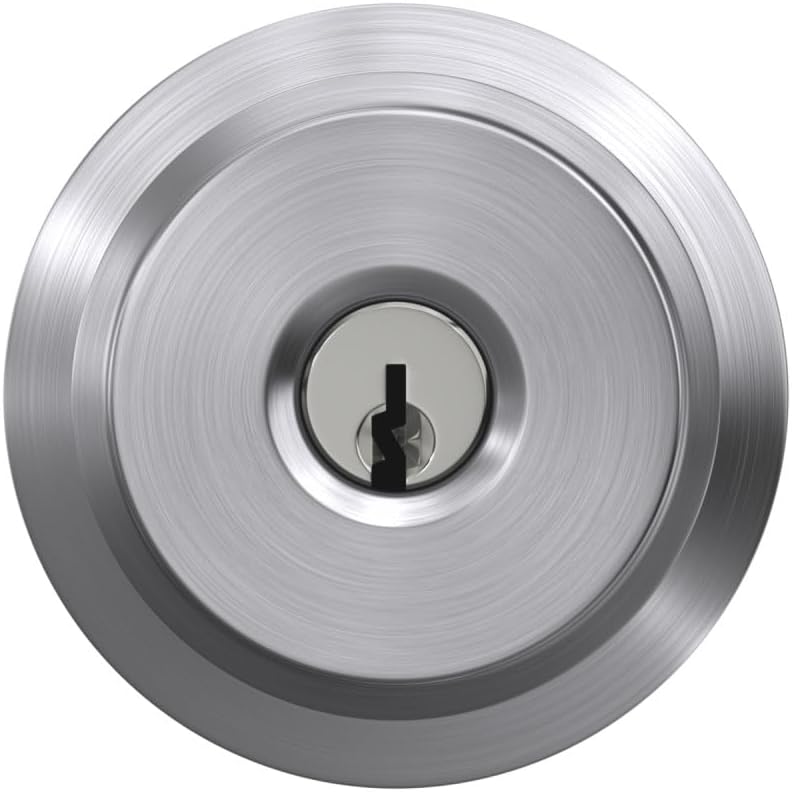 Schlage F51A Zugangsschloss mit Schlüssel Chrom Seidenglänzend Standard, Chrom Seidenglänzend Standa