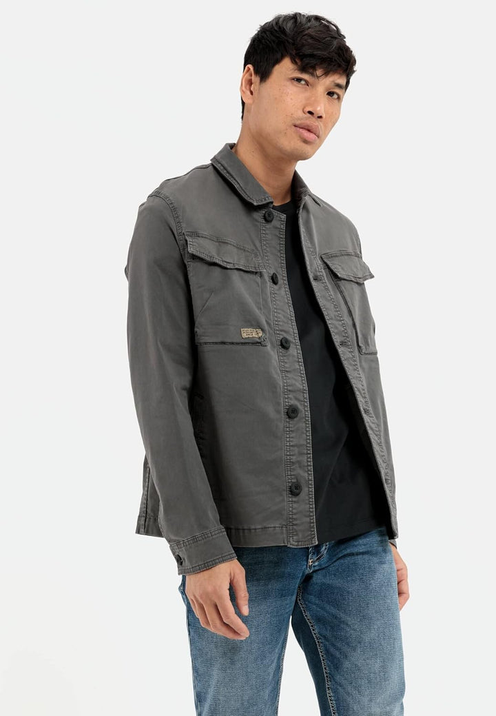 camel active Herren Indoorjacke Regular Fit 30 Dunkelgrau, 30 Dunkelgrau