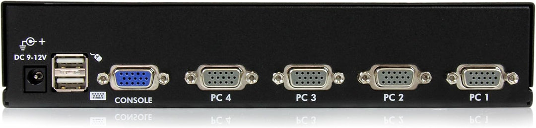 StarTech.com 4 Port VGA / USB KVM Switch - 4-fach VGA KVM Umschalter mit OSD zur Rack-Montage 4 Port
