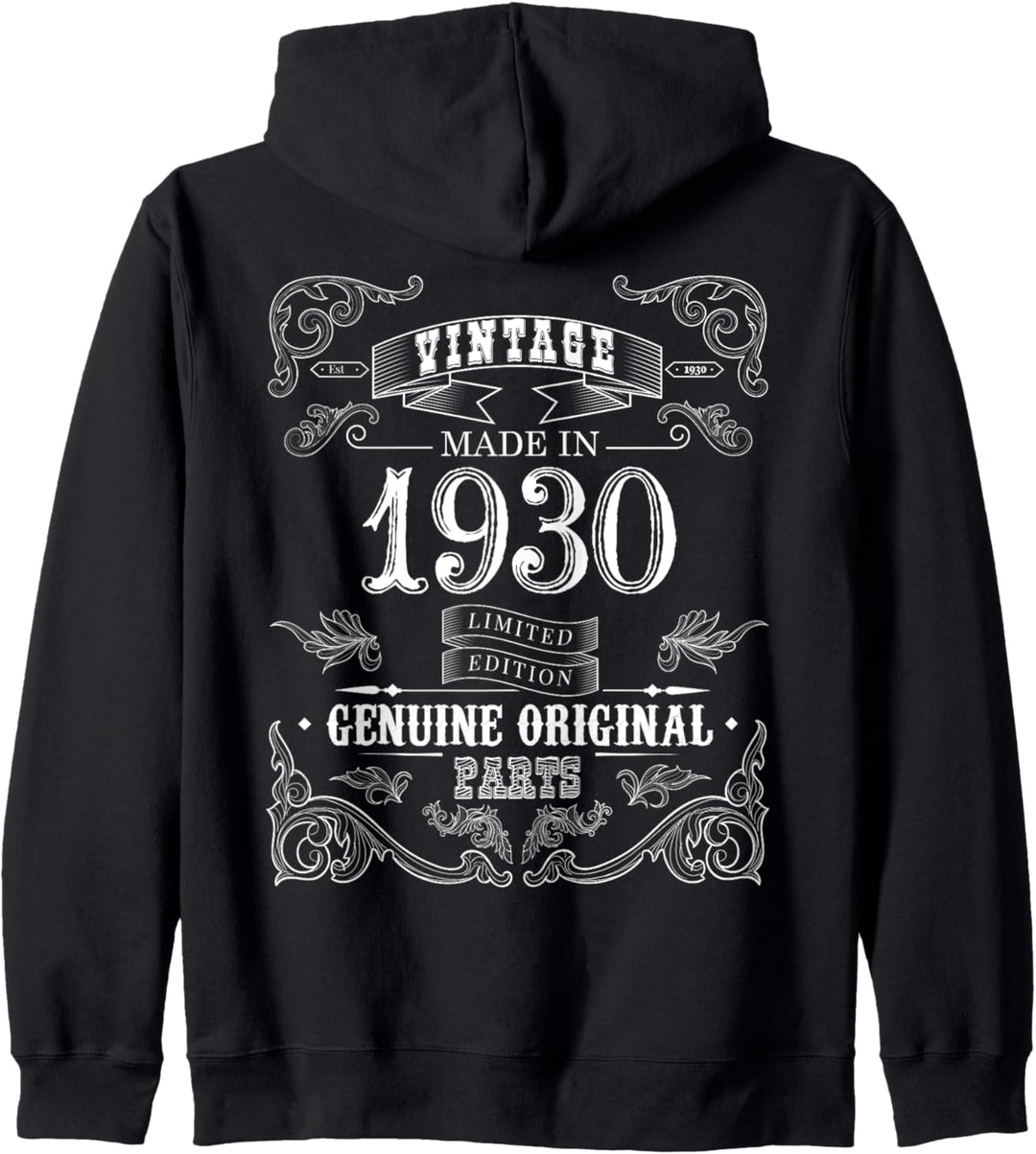 Vintage 1930 Geburtstagsgeschenke für 93 Jahre alt 93. Geburtstag Kapuzenjacke