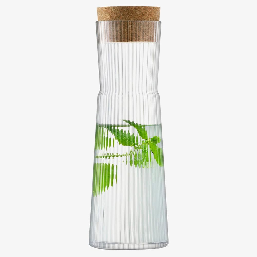 LSA Gio Karaffe & Korkstopfen 1.35L Klar, Karaffe
