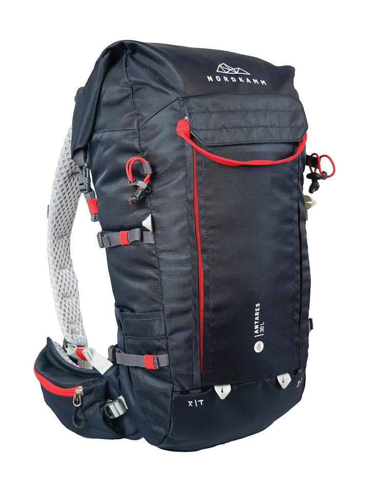 NORDKAMM® Antares Alpine Bergsport Allround Wanderrucksack 30L oder 40L, mit RollTop, Damen und Herr