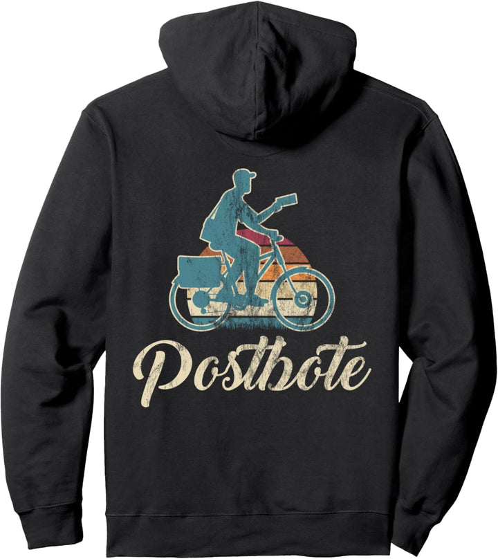 Postbote Retro Vintage Zusteller Briefträger Outfit Geschenk Pullover Hoodie