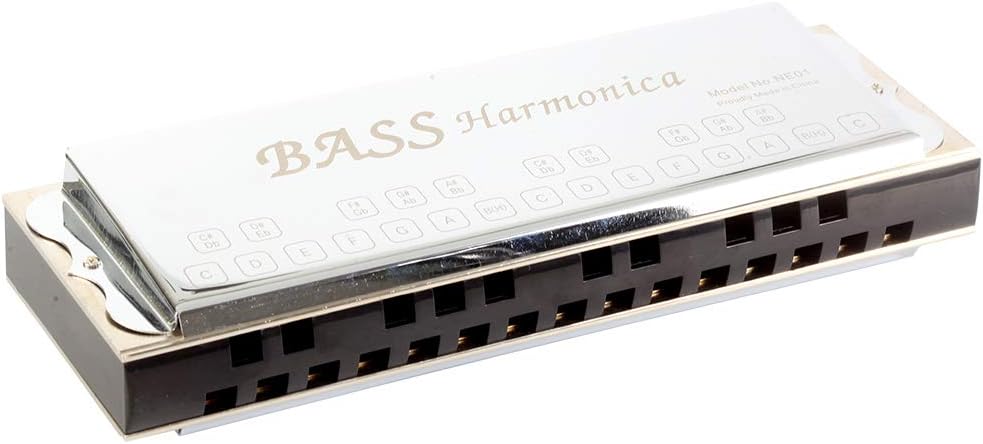 East Top Upgrade Bass Mundharmonika Für Erwachsene, professionelle Bandspieler und Studenten NE01, N