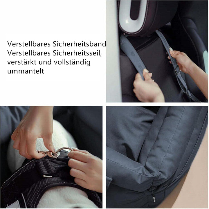 Hundeautositz für Kleine Hunde, Hunde Autositz Sitzerhöhung für 10kg kleine Memory-Schaum-Hundebett