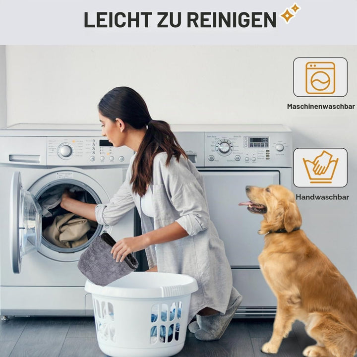 HezzLuv Bademantel Für Hunde, Hundebademantel Aus Mikrofaser Für Mittlere Und Grosse Hunde, Saugfähi