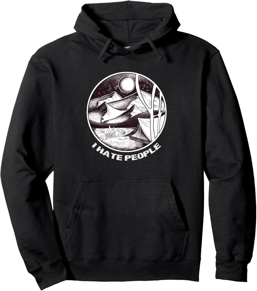 I Hate People Camping Camper Geschenk Pullover Hoodie