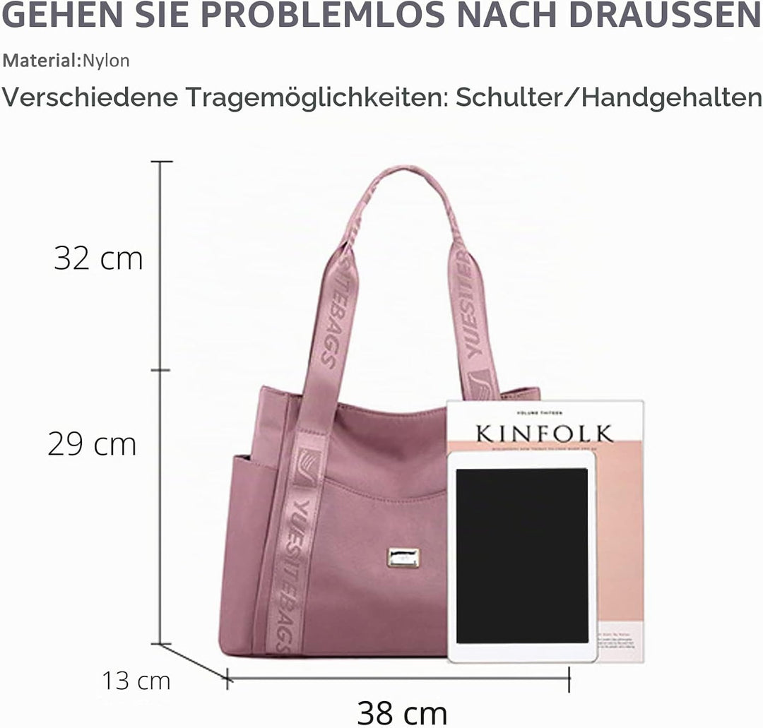 NICOLE &amp; DORIS Schultertasche Damen Gross Handtasche Shopper Multi Tasche Umhängetasche Tote Bag Cas