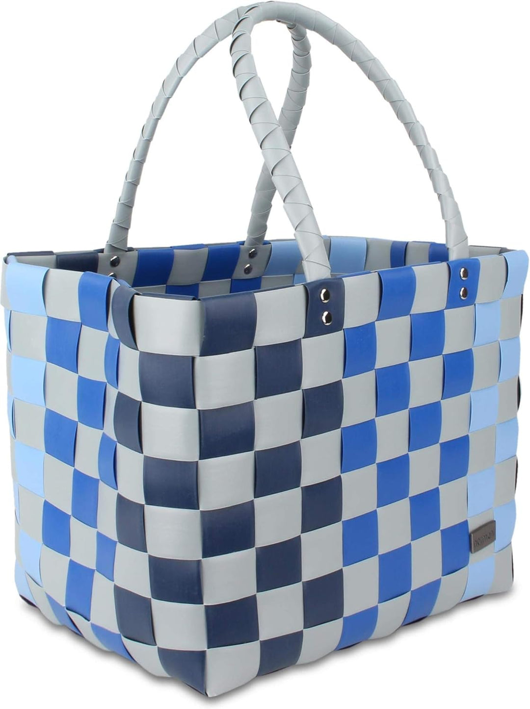 normani Einkaufstasche geflochten mit Henkeln - Tragetasche extra robust Farbe Classic/Lona Classic