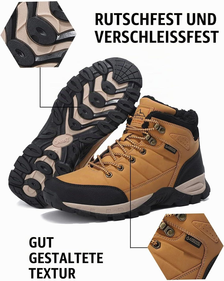ARRIGO BELLO Winterschuhe Herren Winterstiefel Wanderstiefel Trekking Stiefel Gefüttert Warm Rutschf