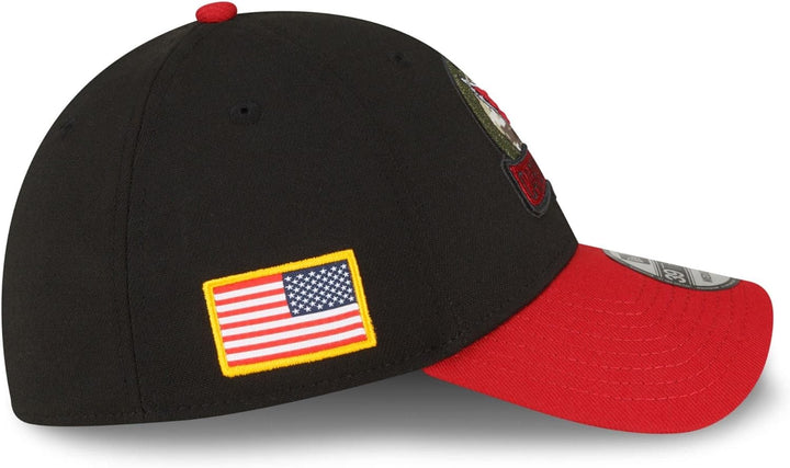 New Era Salute to Service 2022 Basecap 39Thirty NFL Fanartikel American Football Kappe schwarz S-M 3