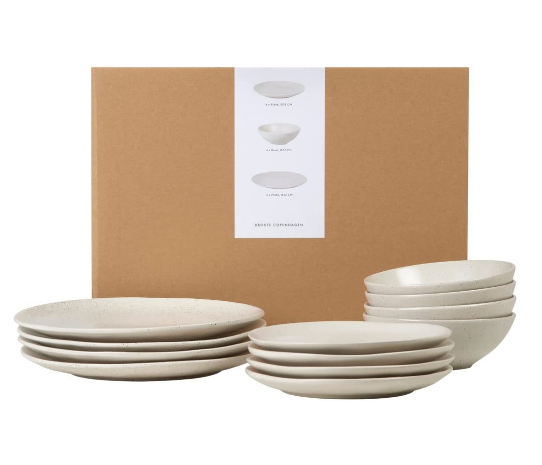 Broste copenhagen Nordic Vanilla Dinner Set for Four