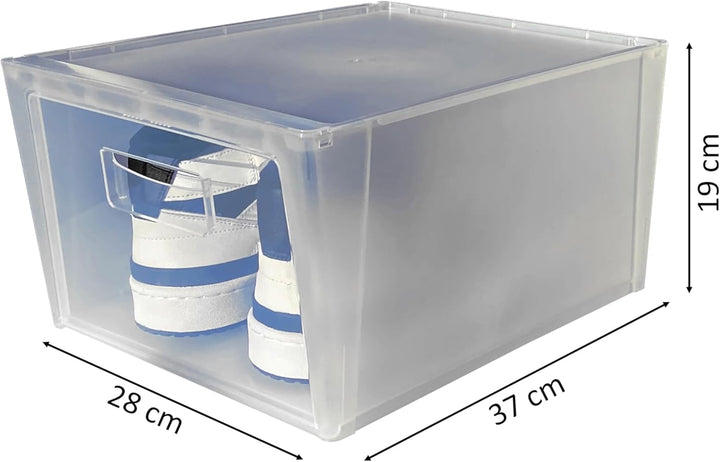 Snips, Schuhbox, Schuh Organizer, Schuhregal, Platzsparende Schuhbox 37 x 27.7 x 25.7 cm, Stapelbare