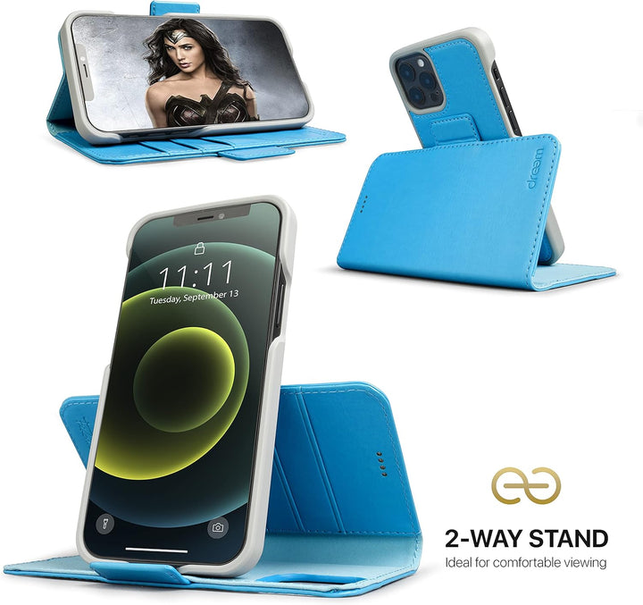 Dreem Fibonacci 2in1 Handyhülle Flipcase für iPhone 12 Mini | Magnetisches iPhone Case | TPU Etui Le