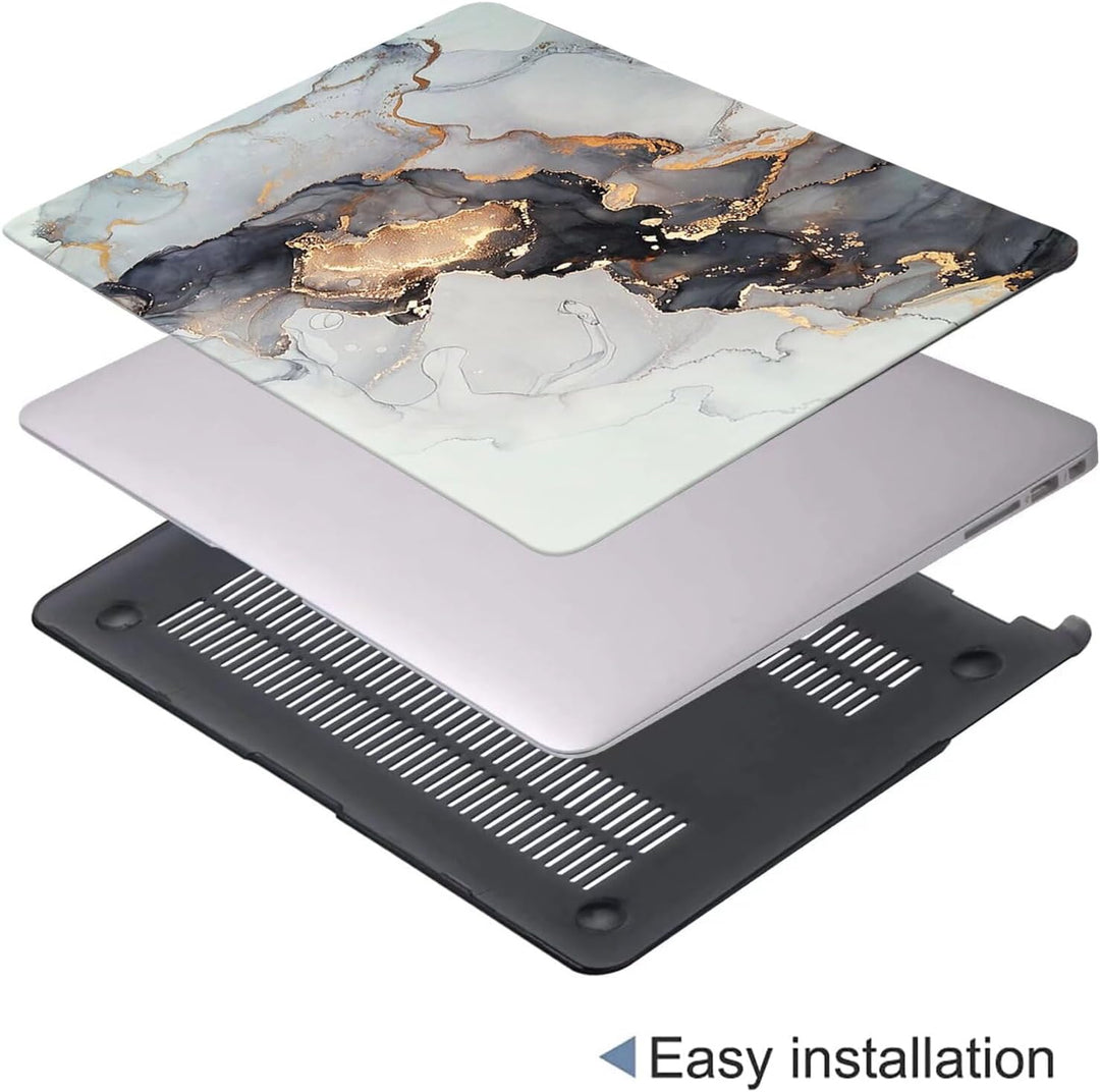 MOKASE Hülle Kompatibel mit MacBook Air 13 Zoll 2021 2020 A2337 M1 A2179 A1932 Touch ID, Plastik Har