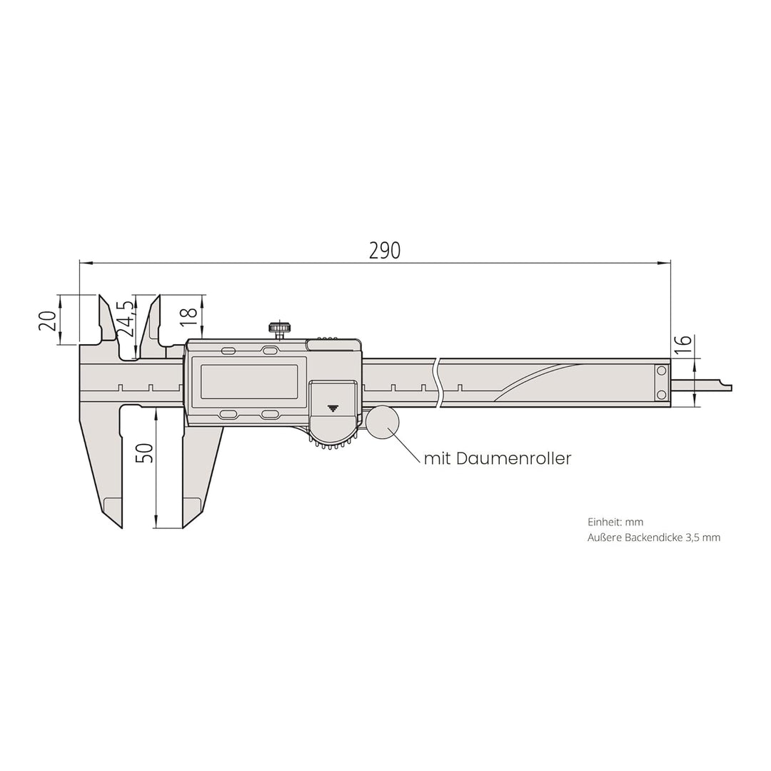 Mitutoyo 500-172-30 Digimatic ABS AOS Messschieber