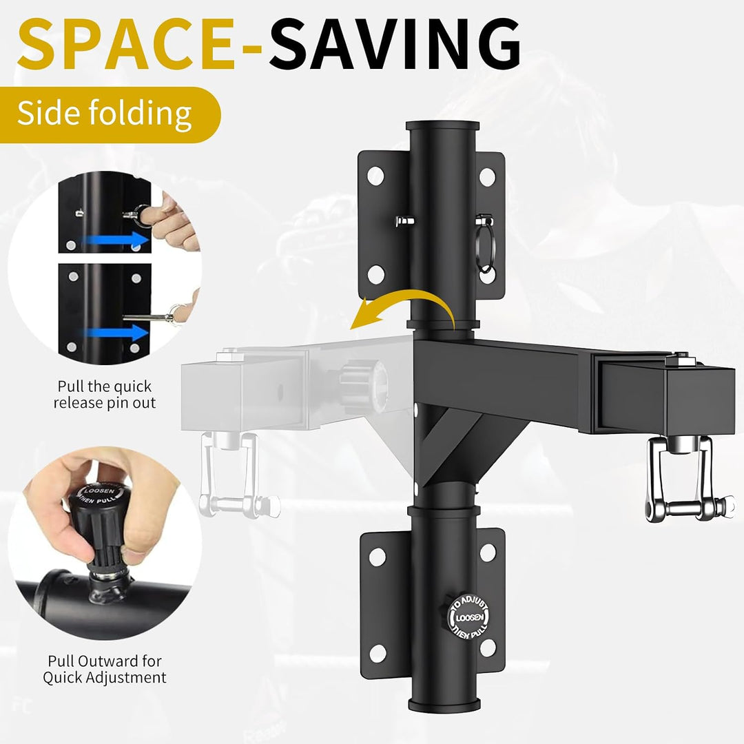 Heavy Duty Bag Hangers Bracket, Wall Mounted Punching Bag Hanger, The Arm can be Rotated 180°, Maxim