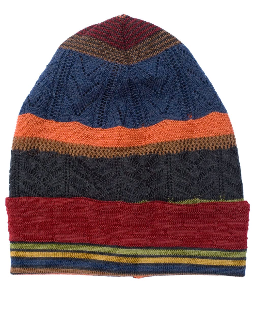 Invero, Merino Mütze Mucke, 100% Wolle Kopfumfang: 54-58 (flexibel), Länge 34 cm, umgeschlagen 27 cm