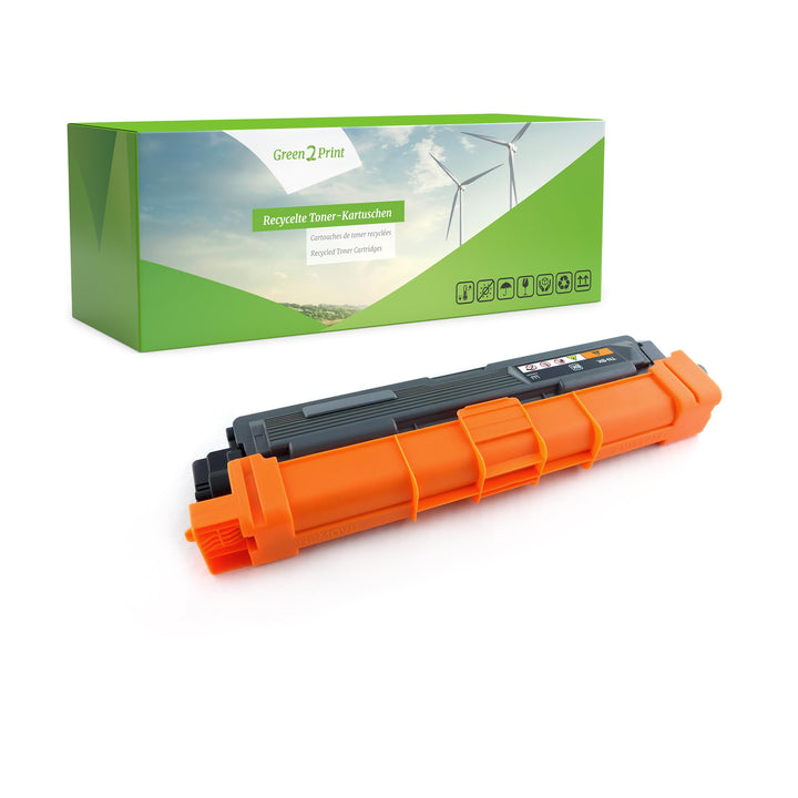 Green2Print Toner Doppelpack, 2 Kartuschen 2X 2500 Seiten ersetzt Brother TN-242BK passend für Broth